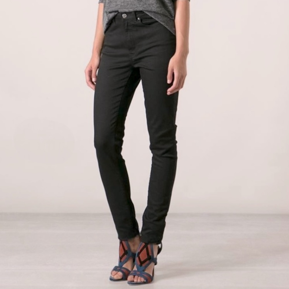 ACNE Studios Black Jeans - Pin Rocca Black Skinny Leg Jeans Black Wash Size 25